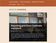 Tablet Screenshot of movetocambodia.com